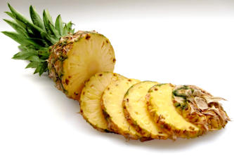 Fresh Sliced Pineapple